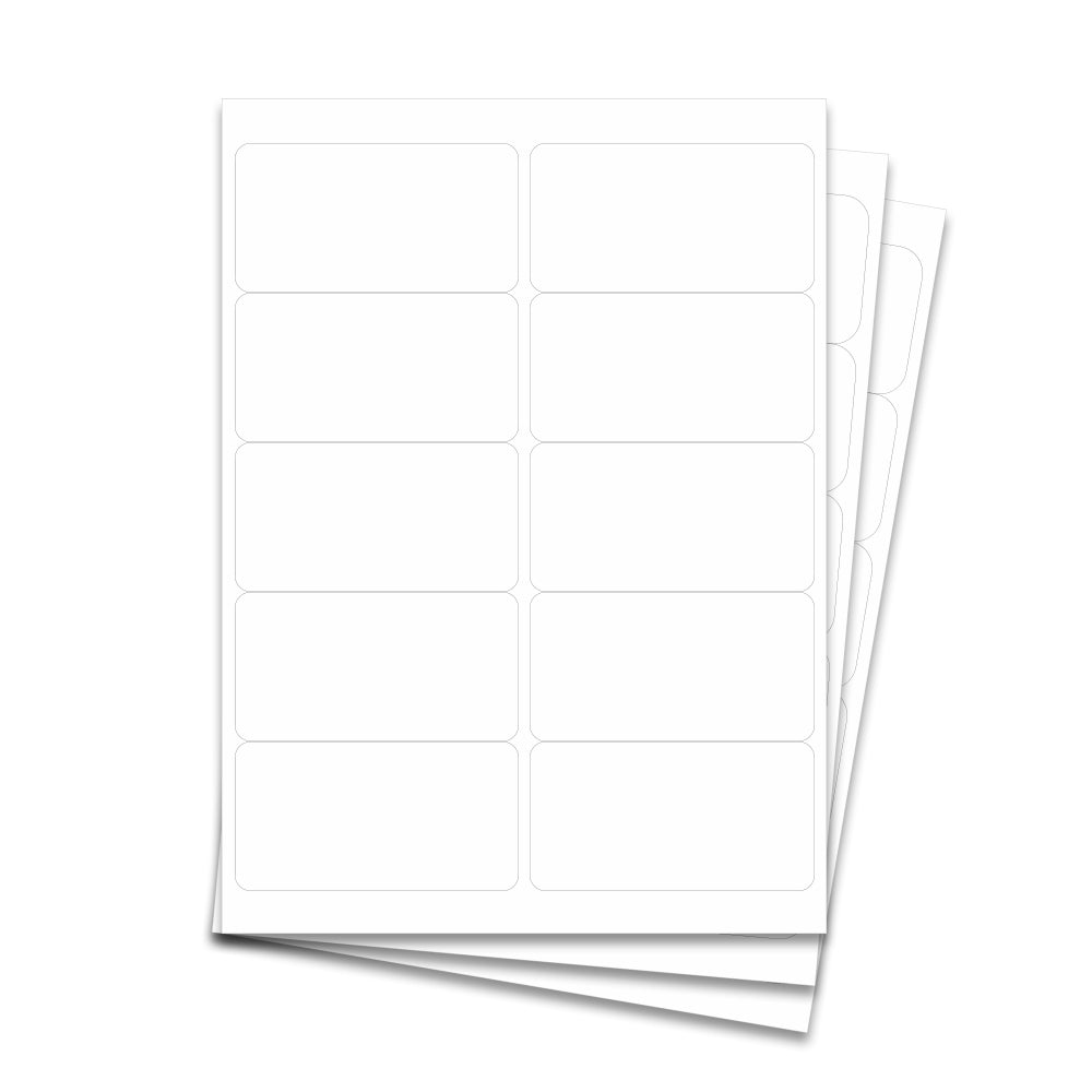 Laser Labels White, 4 x 2" (10 Labels per Sheet) EcoSwift