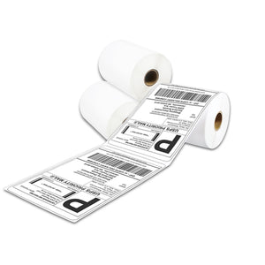 Direct Thermal Labels - 4 x 6" (250 Labels per Roll, 1" Core, No Ribbon Required)